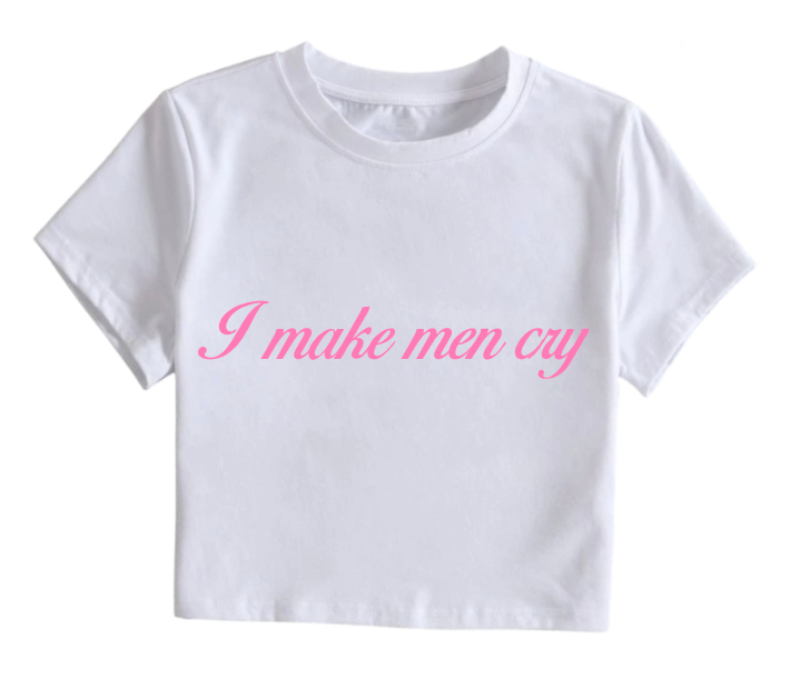 Men cry crop top