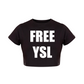 FREE YSL Black Crop Top