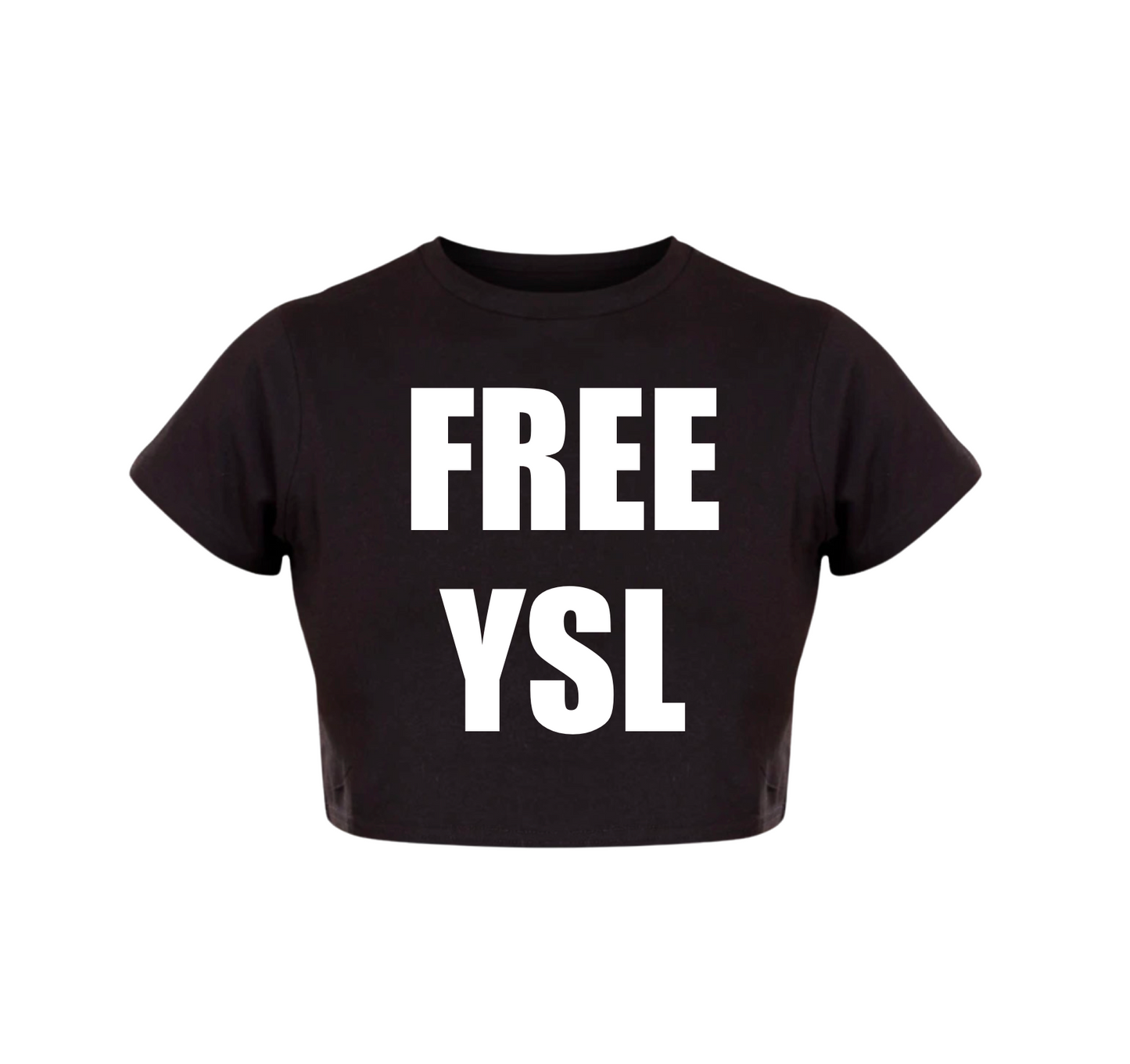 FREE YSL Black Crop Top