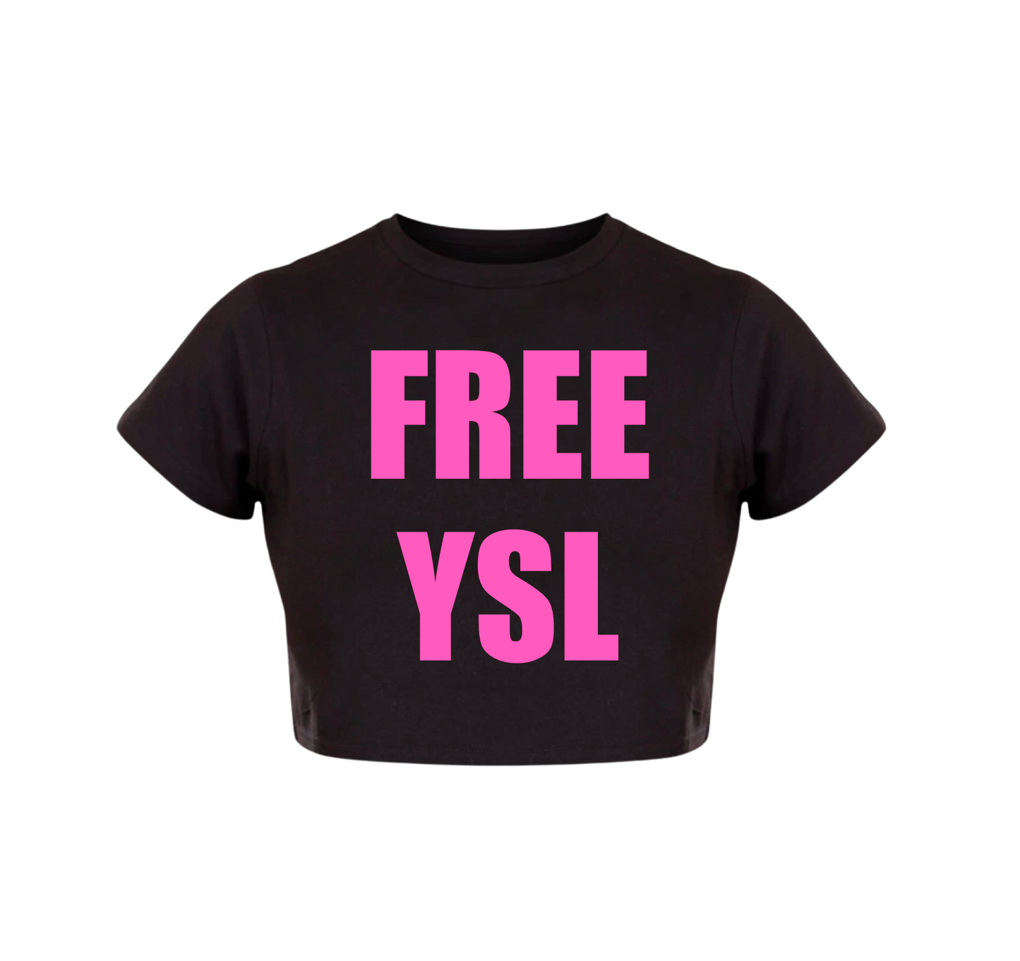 FREE YSL Black Crop Top