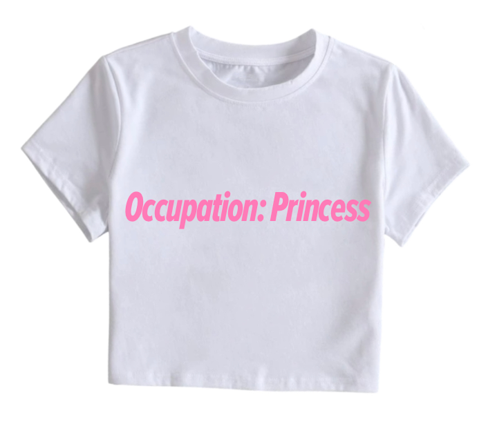 Occupation Princess crop top