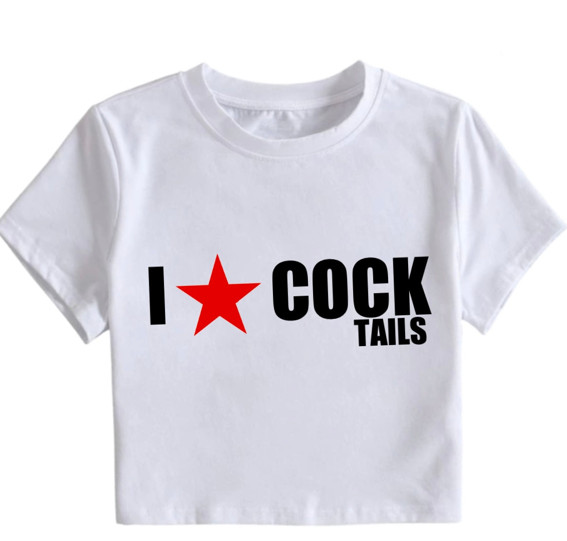 I Love Cocktails Crop Top